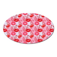 Rose Lips Oval Magnet by Sparkle