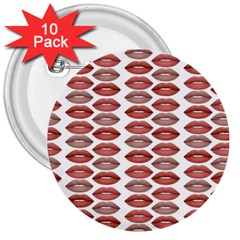 Beautylips 3  Buttons (10 Pack)  by Sparkle