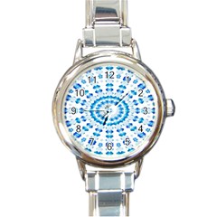 Digital Sky Round Italian Charm Watch by Sparkle