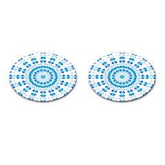 Digital Sky Cufflinks (oval) by Sparkle