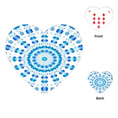 Digital Sky Playing Cards Single Design (heart) by Sparkle