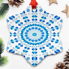 Digital Sky Snowflake Ornament (two Sides) by Sparkle