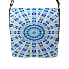 Digital Sky Flap Closure Messenger Bag (l) by Sparkle