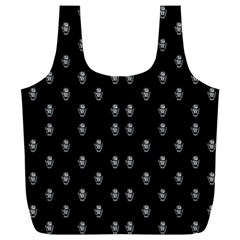 Black And White Sketchy Man Portrait Pattern Full Print Recycle Bag (xxl) by dflcprintsclothing