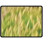 Golden Grass Abstract Double Sided Fleece Blanket (Large)  80 x60  Blanket Front