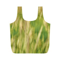 Golden Grass Abstract Full Print Recycle Bag (m) by DimitriosArt