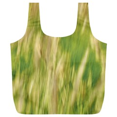 Golden Grass Abstract Full Print Recycle Bag (xl) by DimitriosArt