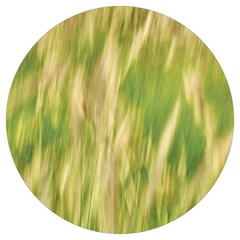 Golden Grass Abstract Round Trivet by DimitriosArt