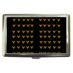 Golden Hearts On Black Freedom Cigarette Money Case