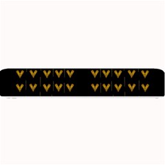 Golden Hearts On Black Freedom Small Bar Mats