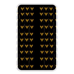 Golden Hearts On Black Freedom Memory Card Reader (Rectangular)