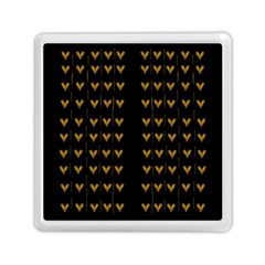 Golden Hearts On Black Freedom Memory Card Reader (square) by pepitasart