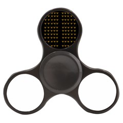 Golden Hearts On Black Freedom Finger Spinner