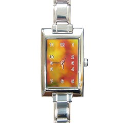 Flower Abstract Rectangle Italian Charm Watch