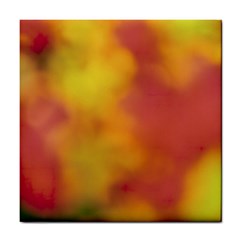 Flower Abstract Tile Coaster by DimitriosArt