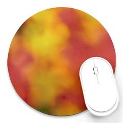 Flower Abstract Round Mousepads by DimitriosArt