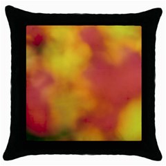 Flower Abstract Throw Pillow Case (black)