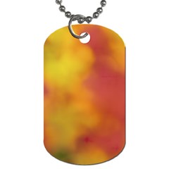 Flower Abstract Dog Tag (two Sides) by DimitriosArt