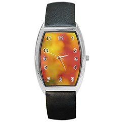 Flower Abstract Barrel Style Metal Watch by DimitriosArt