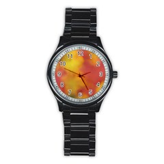 Flower Abstract Stainless Steel Round Watch by DimitriosArt