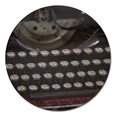 Keyboard From The Past Magnet 5  (round) by DimitriosArt