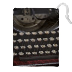 Keyboard From The Past Drawstring Pouch (5xl) by DimitriosArt