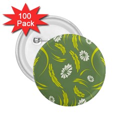 Folk Flowers Print Floral Pattern Ethnic Art 2 25  Buttons (100 Pack)  by Eskimos