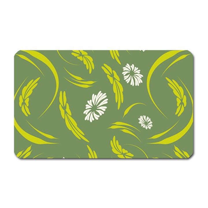 Folk flowers print Floral pattern Ethnic art Magnet (Rectangular)