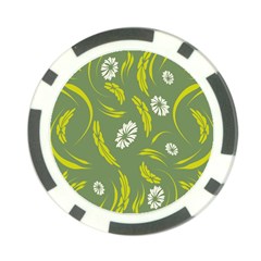 Folk Flowers Print Floral Pattern Ethnic Art Poker Chip Card Guard by Eskimos