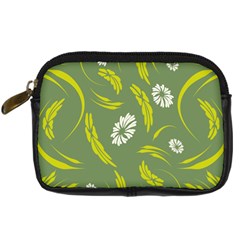 Folk Flowers Print Floral Pattern Ethnic Art Digital Camera Leather Case by Eskimos