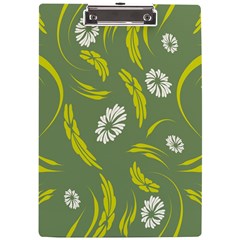 Folk Flowers Print Floral Pattern Ethnic Art A4 Clipboard by Eskimos