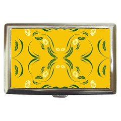 Floral Folk Damask Pattern Fantasy Flowers Floral Geometric Fantasy Cigarette Money Case by Eskimos