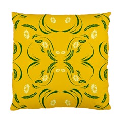 Floral Folk Damask Pattern Fantasy Flowers Floral Geometric Fantasy Standard Cushion Case (two Sides) by Eskimos