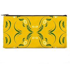 Floral Folk Damask Pattern Fantasy Flowers Floral Geometric Fantasy Pencil Case by Eskimos