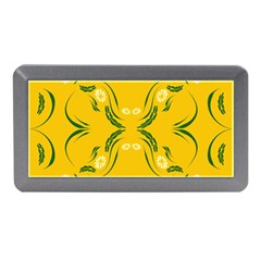 Floral Folk Damask Pattern Fantasy Flowers Floral Geometric Fantasy Memory Card Reader (mini) by Eskimos