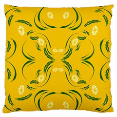 Floral Folk Damask Pattern Fantasy Flowers Floral Geometric Fantasy Standard Flano Cushion Case (one Side) by Eskimos