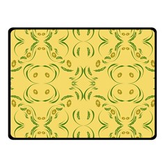 Floral Folk Damask Pattern Fantasy Flowers Floral Geometric Fantasy Fleece Blanket (small) by Eskimos