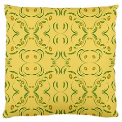 Floral Folk Damask Pattern Fantasy Flowers Floral Geometric Fantasy Standard Flano Cushion Case (one Side) by Eskimos