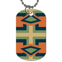 Abstract Pattern Geometric Backgrounds   Dog Tag (two Sides) by Eskimos