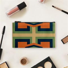 Abstract Pattern Geometric Backgrounds   Cosmetic Bag (small) by Eskimos