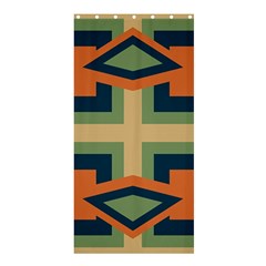 Abstract Pattern Geometric Backgrounds   Shower Curtain 36  X 72  (stall)  by Eskimos