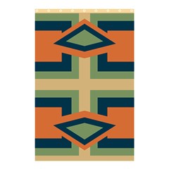 Abstract Pattern Geometric Backgrounds   Shower Curtain 48  X 72  (small)  by Eskimos