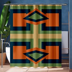 Abstract Pattern Geometric Backgrounds   Shower Curtain 60  X 72  (medium)  by Eskimos