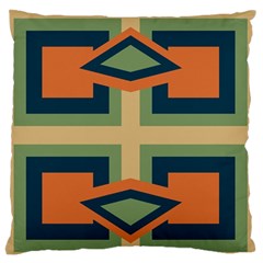 Abstract Pattern Geometric Backgrounds   Standard Flano Cushion Case (one Side) by Eskimos