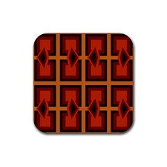 Abstract Pattern Geometric Backgrounds   Rubber Coaster (square) by Eskimos