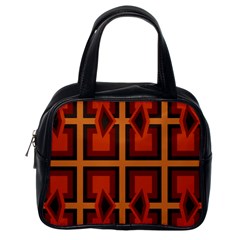 Abstract Pattern Geometric Backgrounds   Classic Handbag (one Side) by Eskimos