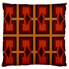 Abstract Pattern Geometric Backgrounds   Large Flano Cushion Case (one Side) by Eskimos