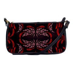 Floral Folk Damask Pattern Fantasy Flowers Floral Geometric Fantasy Shoulder Clutch Bag by Eskimos