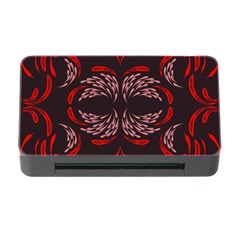 Floral Folk Damask Pattern Fantasy Flowers Floral Geometric Fantasy Memory Card Reader With Cf by Eskimos