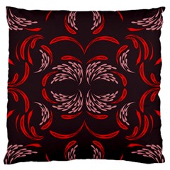 Floral Folk Damask Pattern Fantasy Flowers Floral Geometric Fantasy Standard Flano Cushion Case (two Sides) by Eskimos